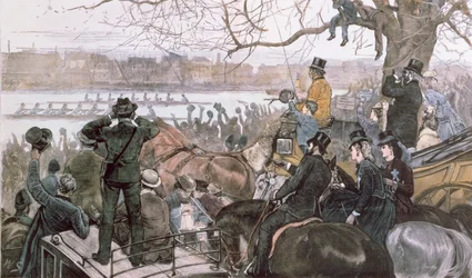La course de bateaux Oxford et Cambridge, 1871